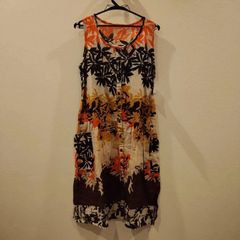 ノースリーブ　シャツワンピ レディース