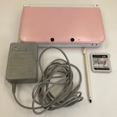 3DS LL ピンクホワイト 本体 SPR-001 ソフト ファイアーエムブレム ニンテンドー 動作品 任天堂 充電器 SDカード 4GB付 Nintendo #14222-A