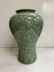 石村窯 朴奉容 白磁 鶴 花瓶 花器 生花 壺 - メルカリ