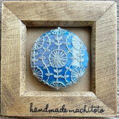 刺繍【ヘアゴム】【ポニーフック】【ブローチ】選べるパーツ　no.145
