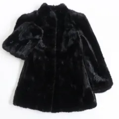 希少デザイン 美品✨ブラックミンク 3586 毛皮 ファーコート 逆毛 11 希少デザイン 美品✨ブラックミンク 3586 毛皮 ファーコート 逆毛 11
