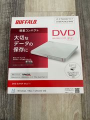 【中古】BUFFALO ポータブルDVDドライブ DVSM-PLV8U2-WHB