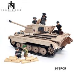 ESシリーズ ドイツ ティーガーⅡ ブロック戦車 978PCS キングタイガー タイガー戦車 パンツァーブロックス