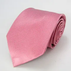 パーフェクトスーツ ブランド ネクタイ シルク バーチカルストライプ 無地 PO メンズ ピンク P.S.FA 【中古】