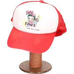 古着 90年代 Betty Boop ベティーブープ トラッカーキャップ メッシュキャップ フリーサイズ相当 ヴィンテージ/gaa004151