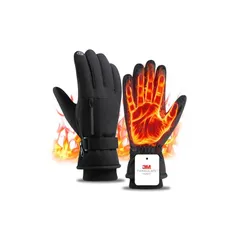 【新品】 バイク グローブ 秋【3Mシンサレート・裏起毛で高い保温性能・弾く撥水力】手袋 防寒 防水 スマホ対応 保温 厚手 滑り止め 暖かい 自転車 紛失防止結び 男女兼用 (L) 0