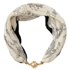 [UTO14] スカーフ ヘアアクセサリー レディース エレガント 女性用スカーフ サテン ヘアリボン プリントストール シルク風 ネッカチーフ バンダナ 正方形 バッグ飾り 春夏 通勤 オフィス マフラー 薄手 ストール 大判 u [花×ホワイト×ブラック]