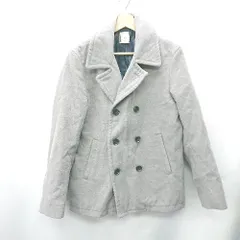 ◇ ⊇ BROWNY ダブルボタン 長袖 ピーコート サイズM グレー メンズ E  【1409240000792】のサムネイル