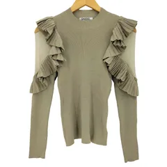 スナイデル snidel プリーツフリルスリーブニットプルオーバー レディース JPN：1 