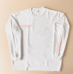 lettering sweatshirt