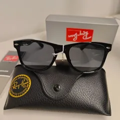 【木村拓哉さん着用・新品】RayBan レイバン WAYFARER 黒フレーム×薄グレーレンズ 大人気モデル