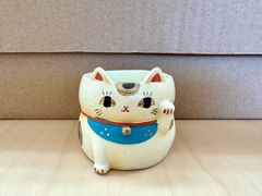 【招き猫】リトルレジンポット　NY303　お正月　新年　多肉植物　ミニプランター　プリザーブドフラワー　ポリレジン　レジンポット　レジン　ガーデニング雑貨　かわいい　小物入れ　玄関　プレゼント　ギフト　★まとめ買い値下げ交渉可★