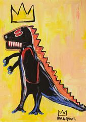 ジャン＝ミシェル・バスキア「恐竜」　A3(297㎜×420㎜）アートポスター 日本製 絵画 インテリア 壁紙
