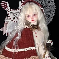 BJDドール用 ウィッグ 1/3 1/4 1/6 BJD カツラ ロングヘア ウェーブ 白 カワイイ おもちゃ DOLL ドールアクセサリー ドールウィッグ
