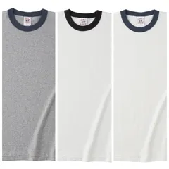 CROSS & STITCH オープンエンド マックスウェイト リンガー Tシャツ M/L/XL ユニセックス 配色B