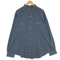 古着 ラルフローレン Ralph Lauren POLO by Ralph Lauren CLASSIC FIT 長袖 コットンチェックシャツ メンズXXL/eaa454641