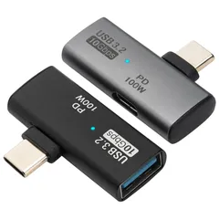新品 Leehitech 2 in 1 Type-C 変換アダプター PD100W充電+USB 3.2 A デュアルポート変換アダプター 10Gbps高速データ転送 OTG機能に対応 8K@60Hz HD投影 iPhone16/15シリーズ/Switch/Ma