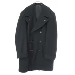 Yohji Yamamoto POUR HOMME ヨウジヤマモト プールオム 1980's 丸ロゴ ウールダブルチェスターコート  ブラック Mのサムネイル