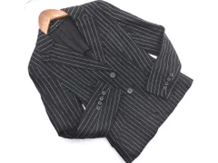 theory セオリー リネン混 ストライプ ジャケット size0/黒 ■◇ レディース