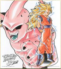 [중고] 종이 제품 (캐릭터) Goku & Buu 30 주년 기념 색종이 색이 [이치 반 쿠지 드래곤 볼 ~ 애니메이션 30 주년 기념 ~] E 상