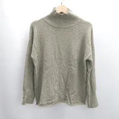 ◇ ⊇ ITEMS URBAN RESEARCH アーバンリサーチ ハイネック 長袖 ニット サイズフリー グリーン系 レディース E  【1502060041287】
