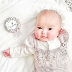 全３色〖月齢ロゼット〗 マンスリーフォト 月齢フォト ベビー  ハーフバースデー