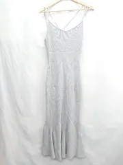 ◇ ⊂ rienda リエンダ ニット ロング丈 ワンピース サイズF グレー レディース E  【1502200013037】