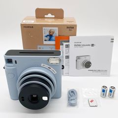 ■元箱付きの極上品 FUJIFILM インスタントカメラ チェキスクエア instax SQUARE SQ1 グレイシャーブルー INS SQ 1 BLUE