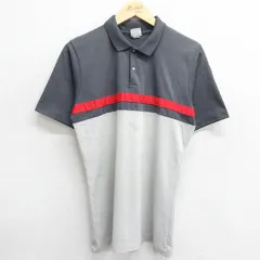M/古着 アディダス adidas 半袖 ブランド ポロ シャツ メンズ 80s グレー他 24jul13 中古 トップス