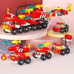 8732-4 소화 작업 소방차 레고 블록 호환 키트 LEGO 호환품 시티 지육 완구 선물 미니 피그 송료 무료 신품 미사용품 싼 유 메일