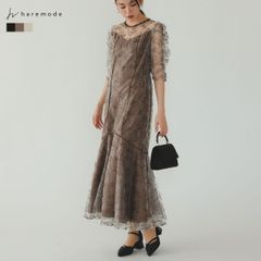 スーツ・フォーマル・ドレス hem tiered volume sleeve embroidery OP hem tiered volume sleeve embroidery OP - メルカリ
