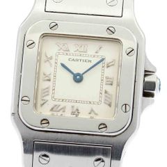 カルティエ CARTIER W20024D6 サントスガルべSM クォーツ レディース保証書付き_868877