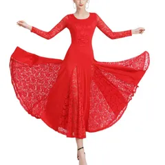 プロ仕様 競技用 ダンスドレス モダンダンスドレス  ボールルームダンス ロングワンピース 大振り ワルツ ドレス 競技会用   ステージ衣装 女性用 上品 動きやすい