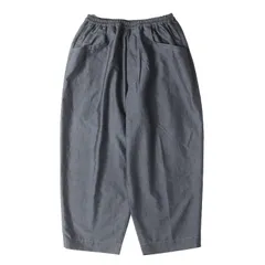 【美品】HAVERSACK ハバーサック パンツ / ウェザークロス イージー サルエル パンツ (SOLO SPUN CUPRO WEATHER CLOTH SARROUEL PANTS) / ネイビー 紺 / ボトムス ズボン / 日本製【メンズ】【中古】のサムネイル