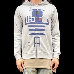 오리지널 파커 빅 프린트 STAR WARS 스타 워즈 로봇 R2-D2 지퍼 파커 SML XL 타이트 저스트 큰 빅 오버 사이즈 맨즈 레이디스 유니섹스 핑크 크림