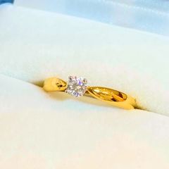 ●Tiffany ティファニー 750／Pt950  D0.19ct ダイヤモンド ハーモニー リング 7号