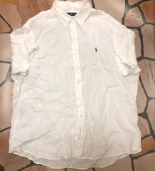 Ralph Lauren ラルフローレン  半袖シャツ リネン 麻100% XXL C-5