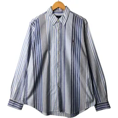 古着 ラルフローレン Ralph Lauren 長袖 ボタンダウンストライプシャツ メンズL相当/eaa565589