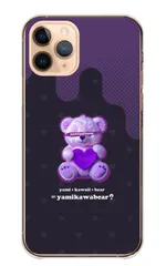 iPhone 12 iPhone12Pro ケース ハードケース アイフォン12 スマホケース 病みかわ 病み可愛い やみかわいい パステル テディベア くま クマ 地雷系 量産型 ゴシック 携帯ケース スマホカバー 携帯カバー 送料無料 カラー04