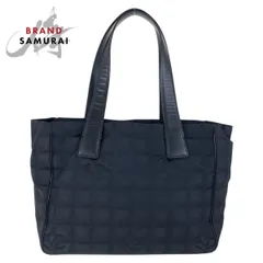 美品 CHANEL シャネル ヴィンテージ ニュートラベルライン ココマーク ブラック 黒 ゴールド金具 キャンバス/レザー トートバッグ 500564【中古】