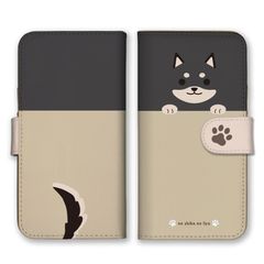 iPhone14plus 케이스 수첩형 아이폰 14 플러스 스마트폰 케이스 휴대 케이스 시바개 흑시바 잠시 시바켄 콩 자주 시바시바 시바견 상품 귀여운 베이지 컬러 02