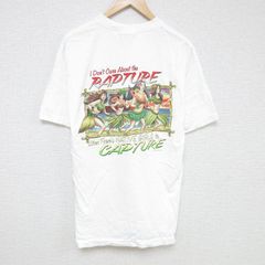 XL/古着 半袖 ビンテージ Tシャツ メンズ 00s フラガール コットン クルーネック 白 ホワイト 25jul07 中古
