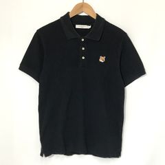 MAISON KITSUNE ポロシャツ FU00203KJ7007 半袖 フォックスヘッド パッチ クラシック ポロ 古着 Sサイズ メゾンキツネ トップス A13707◆