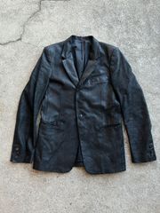1999AW Number (N)INE Destroy Leather Tailored JKT ナンバーナイン ロックアイドル期 デストロイ加工 レザーテーラードジャケット 日本製