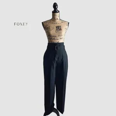 新品未使用 2023年 FOXEY フォクシー ワイド パンツ | proesmin.com