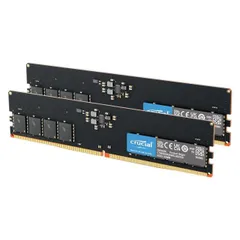 【中古】CRUCIAL DDR5-4800MHz 64GB (16GB×4) Crucial 64GB Kit (32GBx2) DDR5-4800 UDIMM | CT2K32G48C40U5