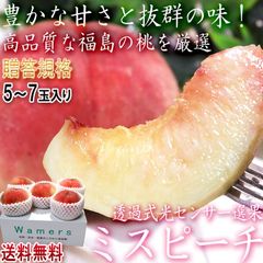 【予約：7月26日～8月27日出荷予定】ミスピーチ 桃 5～7玉 福島県産 贈答規格 JA全農ふくしま 秀～特秀品 福島で採れたモモの中でも厳選した高品質！光センサー選果で安定した甘さ