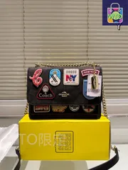 【今日特価】Coach コーチ 新作オルガンバッグ クレア スケッチグラフィック柄 スネーク柄の縁取りが特徴-WTO輸入1