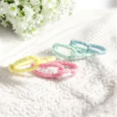 【セット割】安心設計♡ベビーサイズ　新生児から使えるブレスレット/アンクレット　* 天使の寝息 *　選べる4色