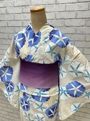 浴衣 綿絽 ゆかた　新作　新品　浴衣単品　【品番　250402-8　】22000円　ゆかた　女性用　フリーサイズ